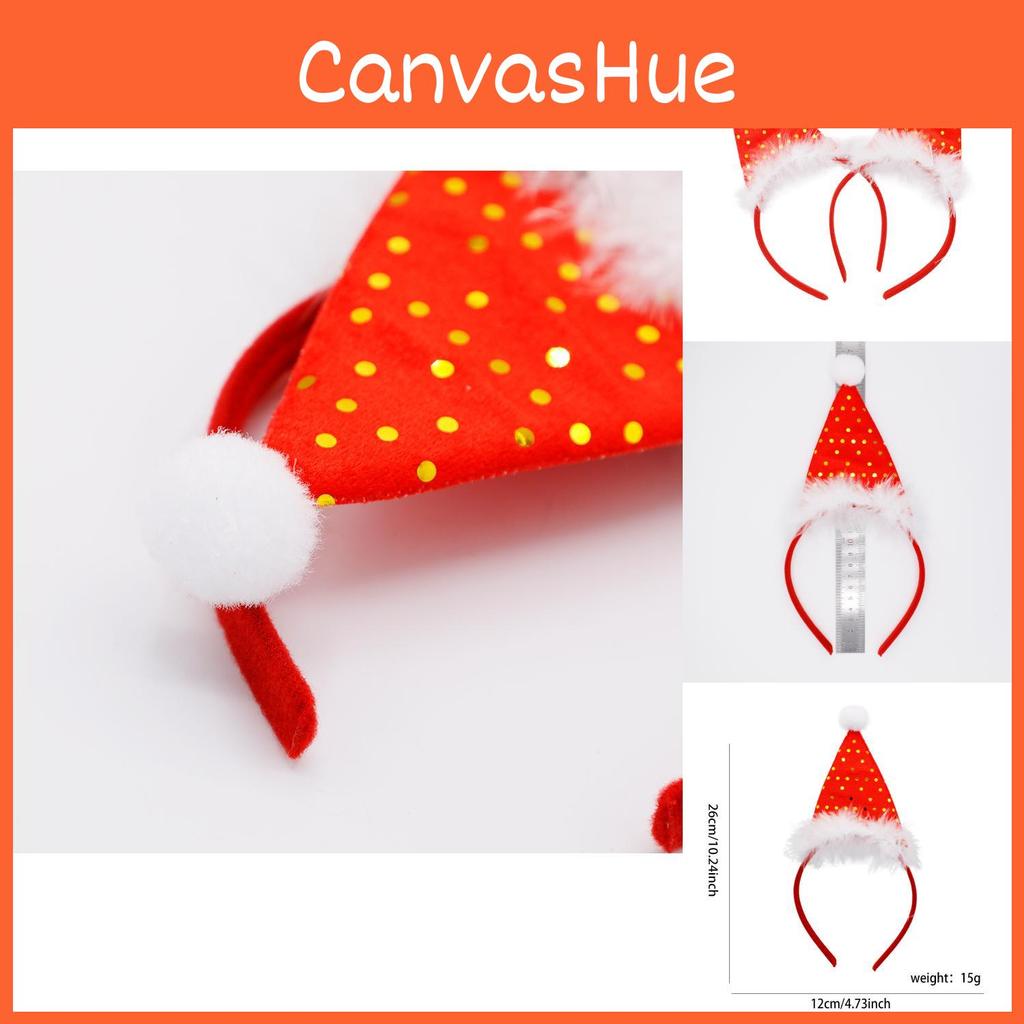 Trendy Christmas Headpiece Adorable Headband With Red Santa Hat Perfect For Kids And Pets Handmade With Love