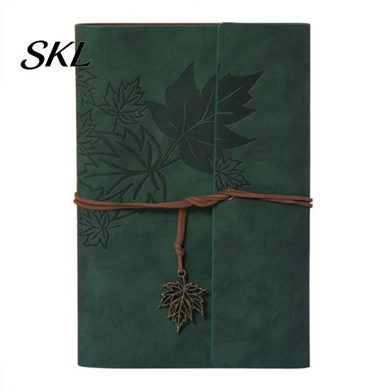 Faux Leather Journal Vintage Journal, Refillable Notebook for Travel Office Daily Writing, A5 Writing with Straps Size Lined Blank Dairy Planner, Gift