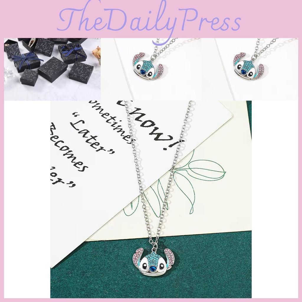 Cartoon Stunning Rhinestoneembellished Necklace Ideal For Trendy Gifts Holiday