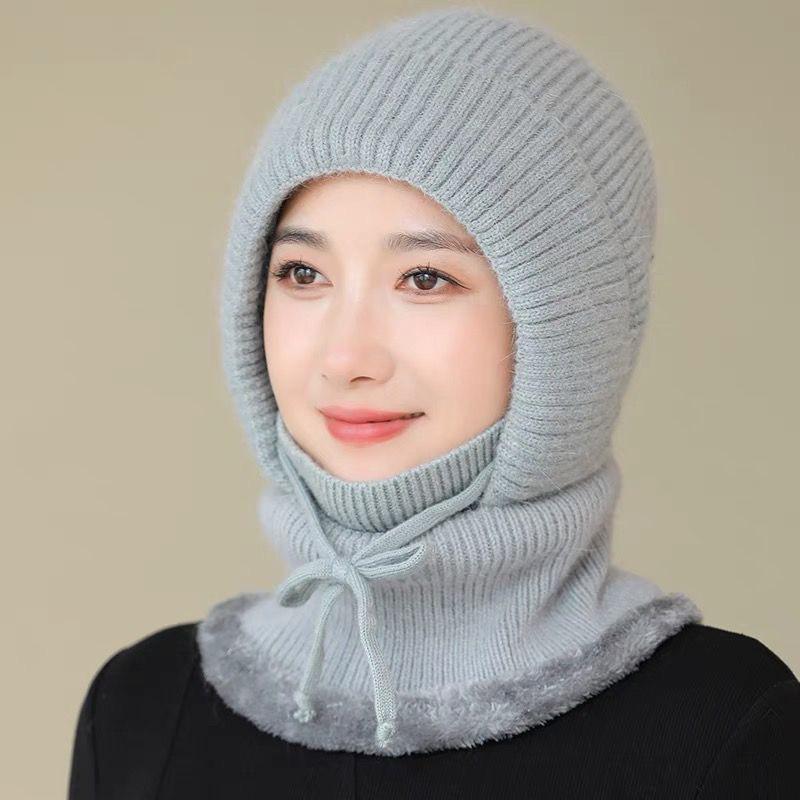 

Новые женские зимние шапки из меха кролика, сохраняющие тепло, шапки для женщин, ветрозащитные, утепленные, утепленные, шапки-балаклавы 55cm-60cm серый