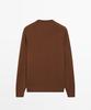 Masimodutti Wool Cotton Round Neck Knit Sweater