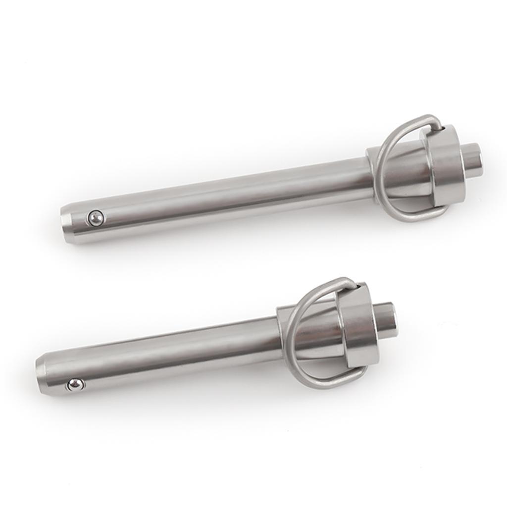 Diameter 5-25mm Length 10-100mm Quick Release Pin Bolt Ball Head Quick Lock Pin Plug with Ring Handle Pull Stainless Steel PIN