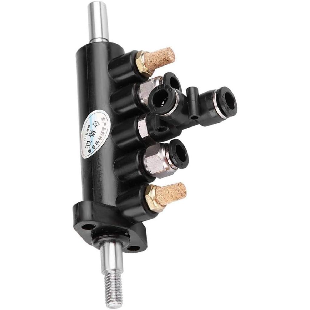 Control Valve Foot Pedal for Tire Changer Machines Duty Steel Construction with Mufflers 8mm Pipe Diameter Compatible with Type A(4)