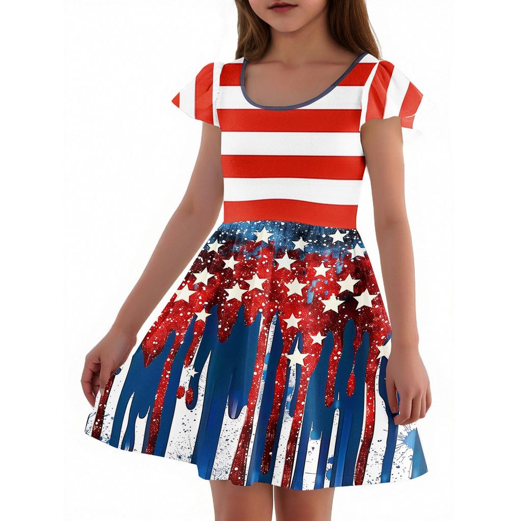 Girls Toddler SleeveDress Dresses Casual Party School Dresses Clothes For Girls