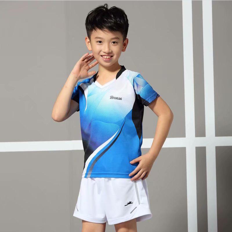Children`s badminton suit, quick-drying boys` short-sleeved