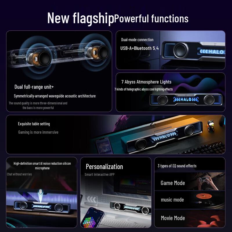 EDIFIER Halo SoundBar Bluetooth 5.4 Computer Speaker