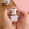 Goat Fidget Toy 1/2Pcs Keyboard with Sound, Rechargeable Sheep Finger Clicker Animal Keyring Accessory Toy, Push Button Decompression Keychain
