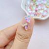100Pcs Cute Mini Cartoon Little Bear, Star, Rabbit Ice Cream Nail Art Resin Designer Charms DIY Craft For Nail 3D Decorations
