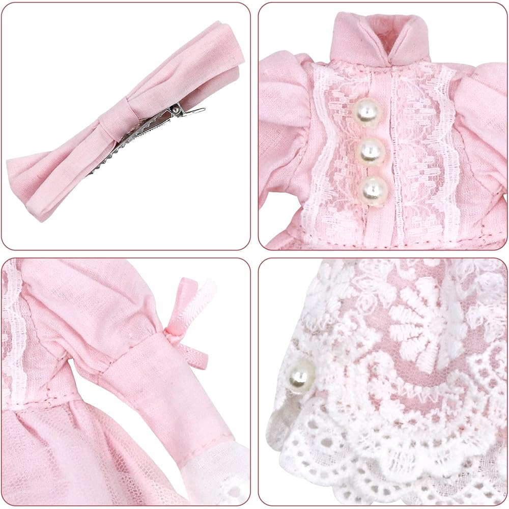 ICY Fortune Days Doll Clothes Pink Skirt 1/6 Scale Dress Accessories for Blythe Obitsu 24 Licca Dolls