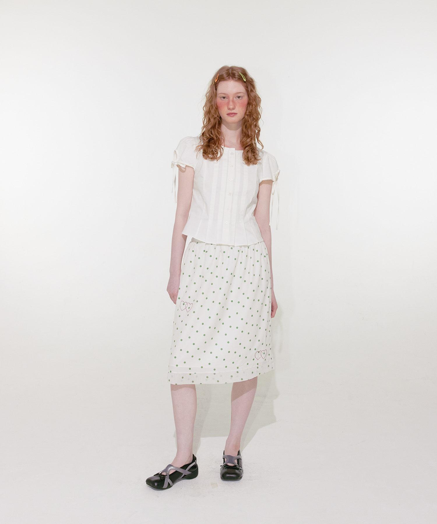 Lulu Seoul Classic Pin Tuck Blouse (Ivory) Ivory/S