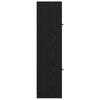 Highboard In Black Oak Look 35 X 37 X 142 Cm Engineered Wood