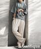 antiqua Asymmetric Neck Dry One Size Gray Women's Top, 3/4 Sleeves, Touch, KYO-0027, 15,