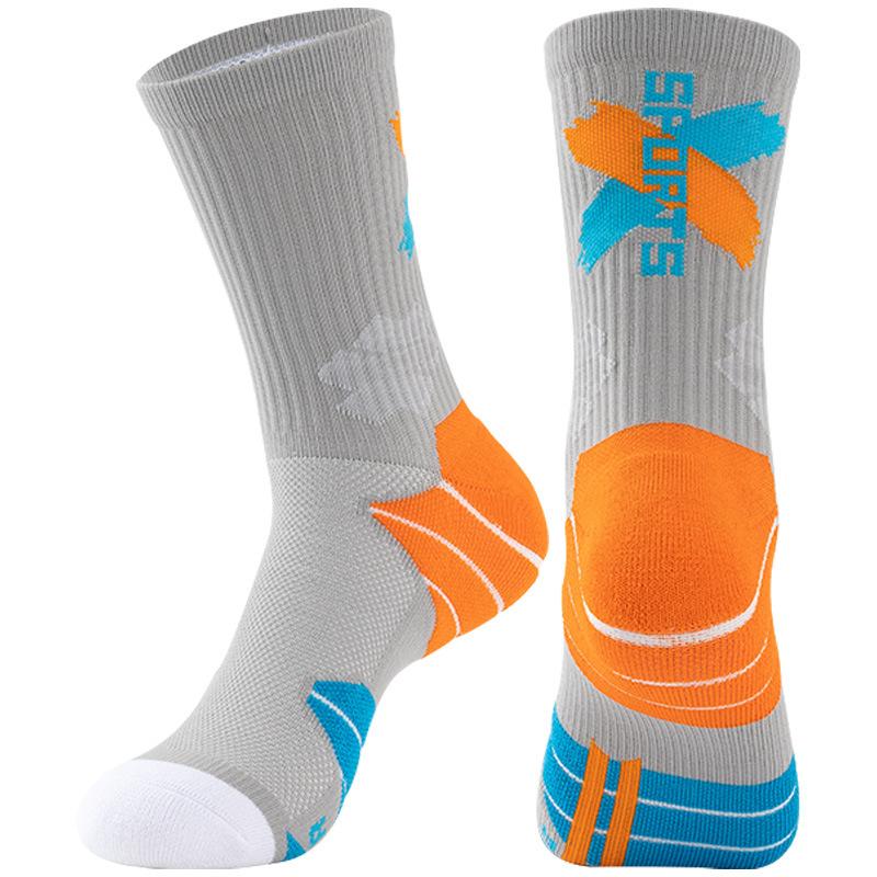 Basketball Sock Towel Bottom High-cuff Breathable Sports Elite Men Mid-calf High-top Long Shoe