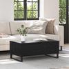 Coffee Table Black Oak Effect 90 x 50 x 36.5 cm Wood Based Material