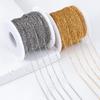 2M/roll Stainless Steel Thin Twist Chain 2mm Gold Color Silver Color Metal Link Chains for DIY Necklaces Bracelet Jewelry Making