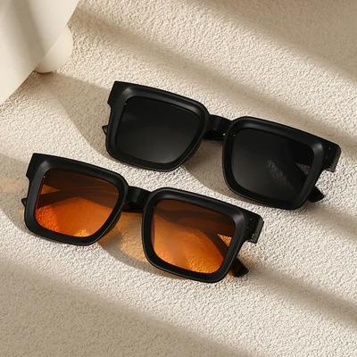 Vintage Women Fashion Square Sunglasses Retro Black Sun Glasses Female Male Eyewear