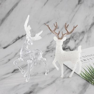 Shiny Reindeer and Elk Forest Cake Decoration Ornaments