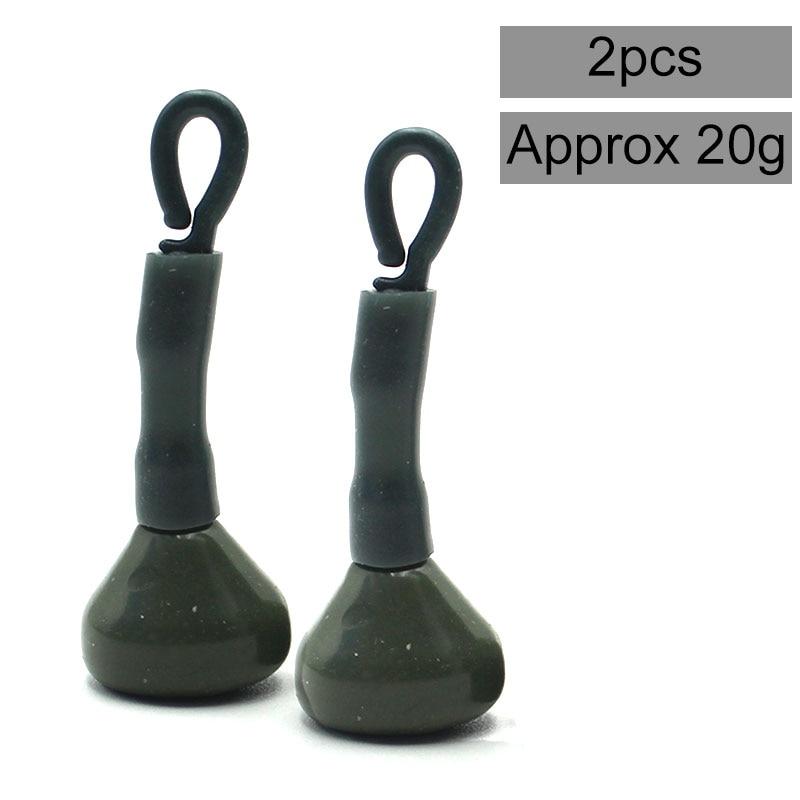 2ks Nářadí pro lov kaprů Zádové olovo Kleště Závaží Příslušenství Ekologický povlak Rychle se potápějí Náčiní na lov kaprů