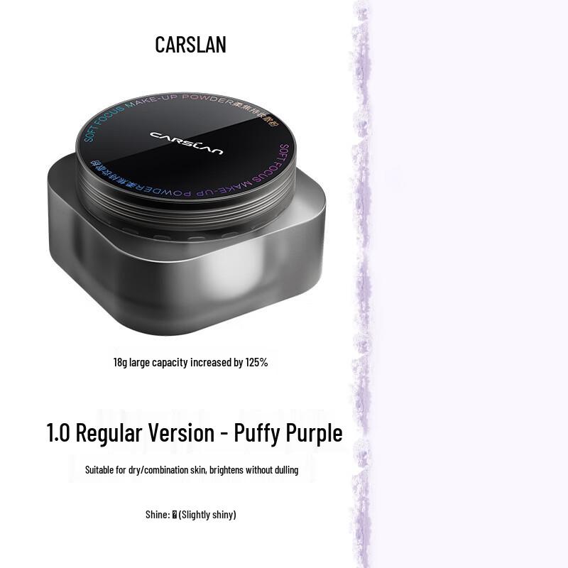 Carslan Черная Магнитная Стойкая Фиксирующая Пудра 18g, Multi-skin type