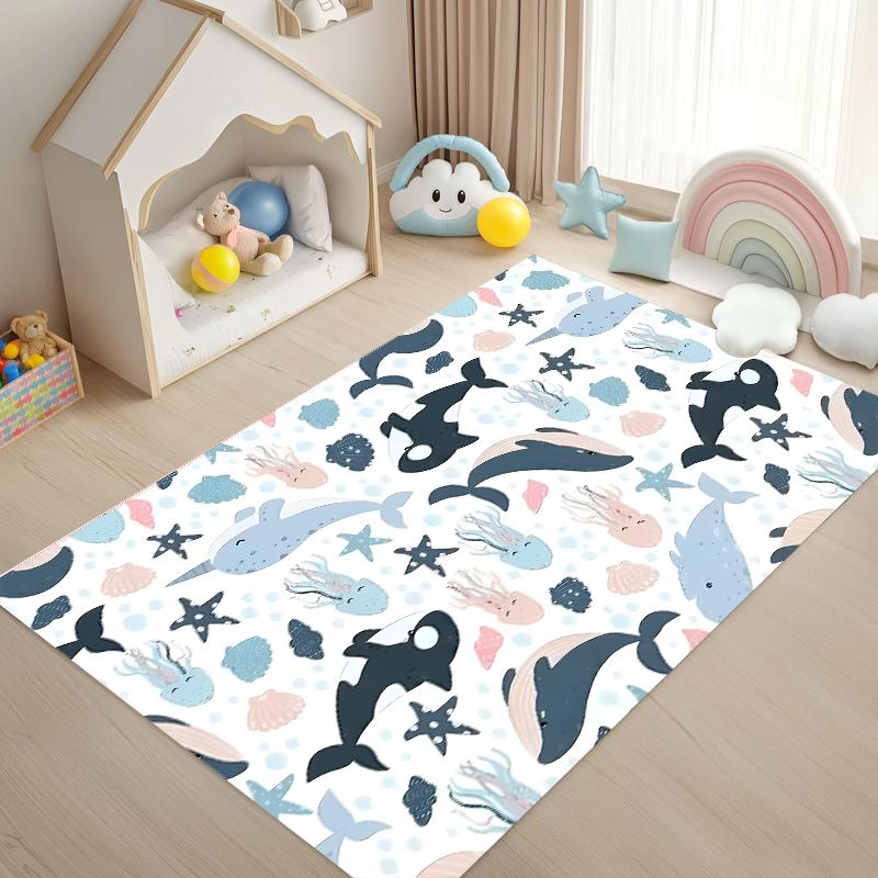 

Joyful and Playful Letter Dinosaur Carpet Versatile Decorative Style Living Room Carpet SofaDoor Mat Bedroom Carpet Coffee Shop 40x60cm