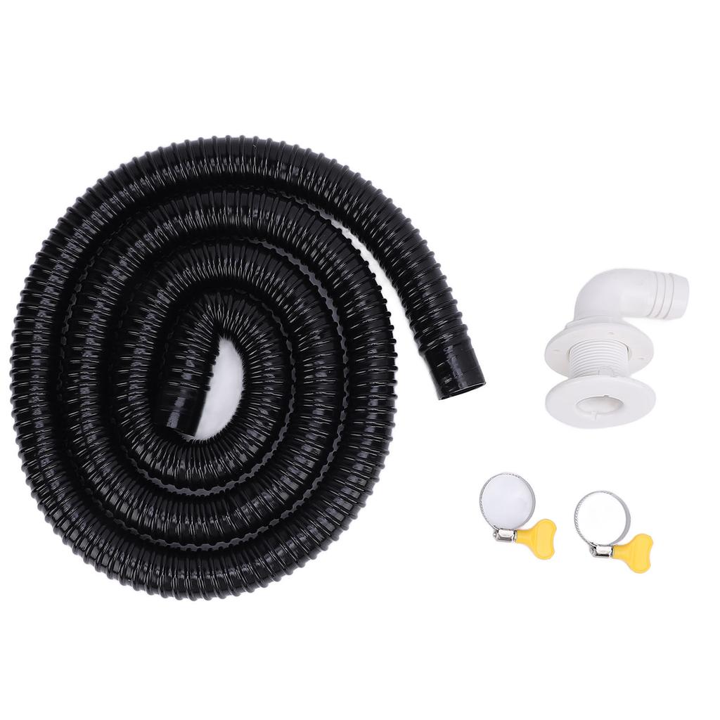 Boat Bilge Installation Kit Efficient Marine Bilge Drainage System with Flexible Thicken Pipe Clamps and Elbow