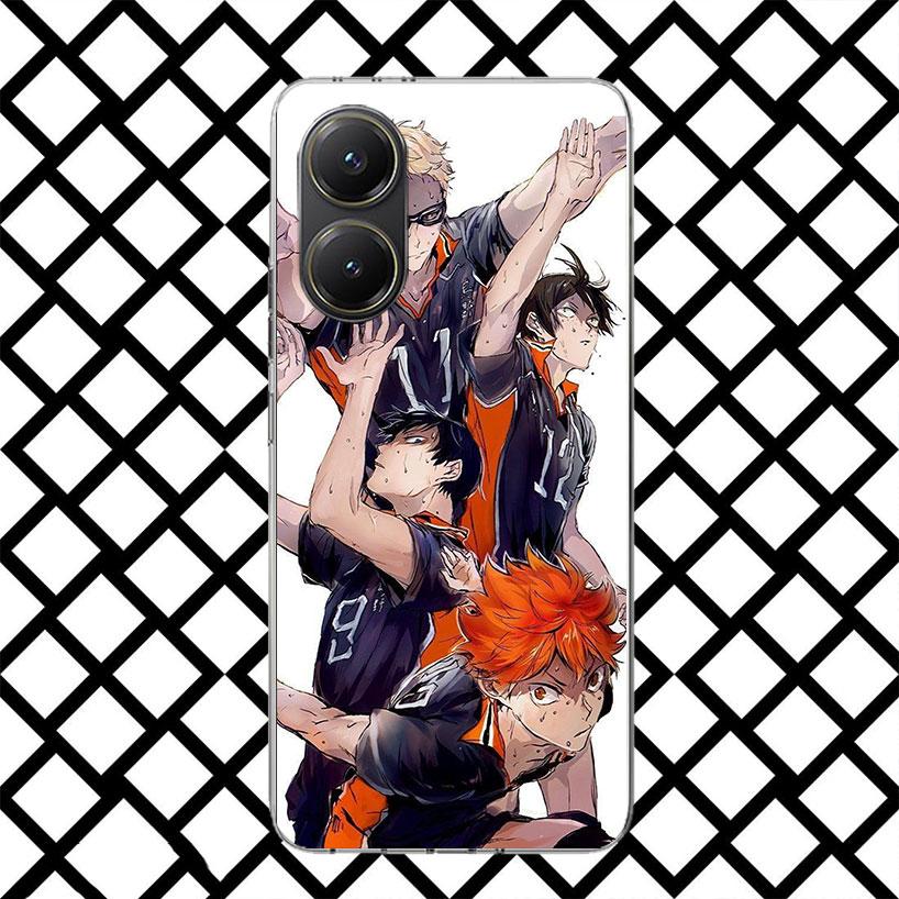 

Haikyuu Oya Volleyball Anime Phone Case for Xiaomi Poco F7 Ultra X7 X6 X5 Pro X4 Gt M8 M7 Redmi 15 15C 13 13C 12 12C Soft Cover Xiaomi Poco M8 Pro