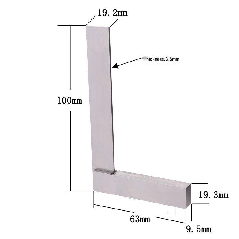 XINSHINENG High Precision Stainless Steel Wide Seat Angle Ruler