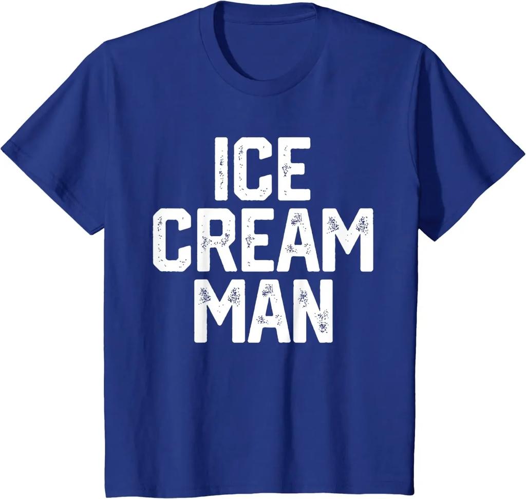 EISCREME-MANN Lustiges Partykostüm Vatertagsgeschenk Neuheit T-Shirt Eiscreme-Liebhaber Streetwear Lässig Baumwolle Tägliche T-Shirts