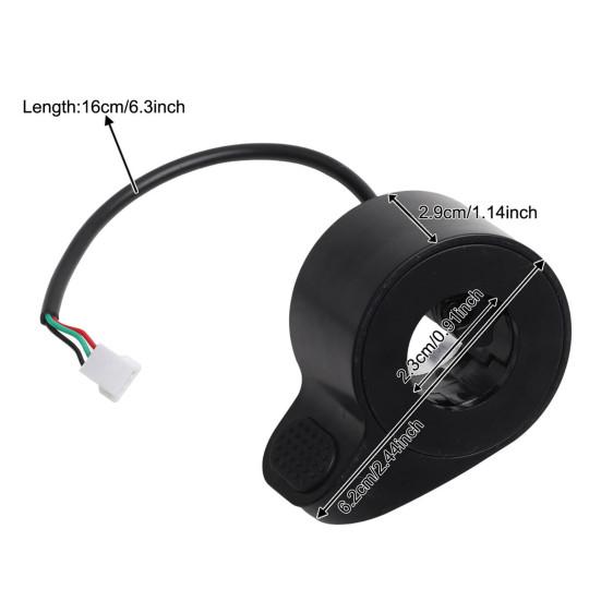 Ebike Thumb Throttle Electric Scooter Finger Thumb Speed Throttle Replacement Accessories for Gotrax GXL V2 And for M365