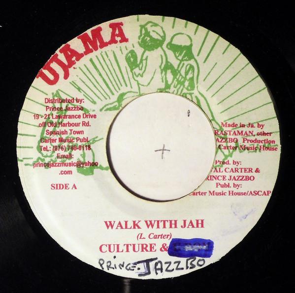 

7-дюймовая пластинка CULTURE PRINCE JAZZBO Walk With Jah NONE Ujama Ямайка Регги Ска Даб Б/у