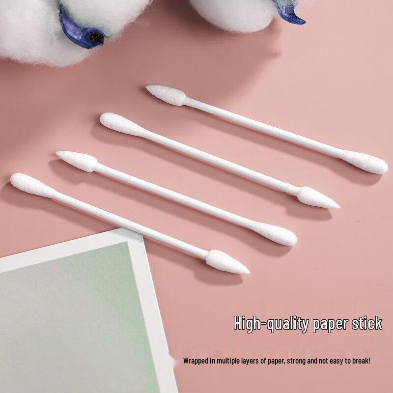 Individually Wrapped Double-Ended Cotton Swabs, 180 Count