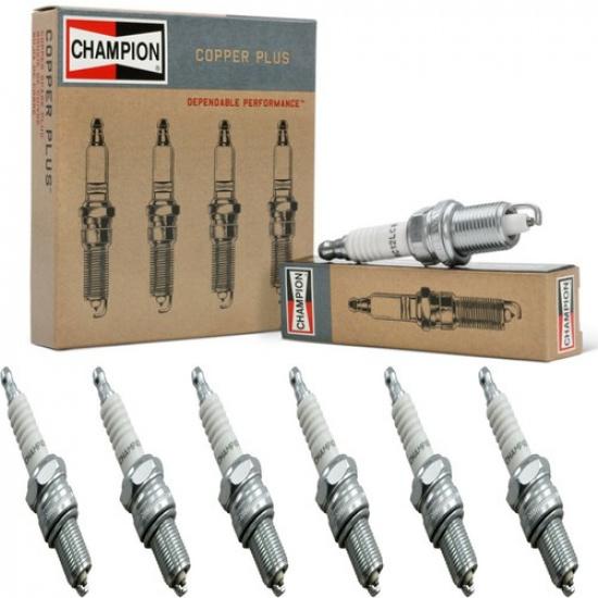 6 Pack Champion Copper Spark Plugs Set for 2001 KIA OPTIMA V6-2.5L