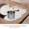 Copo de Arroz Aço Inoxidável 250ml Borda Lisa Recipiente Medidor Suporte de Armazenamento de Cozinha Copo Medidor Multifuncional