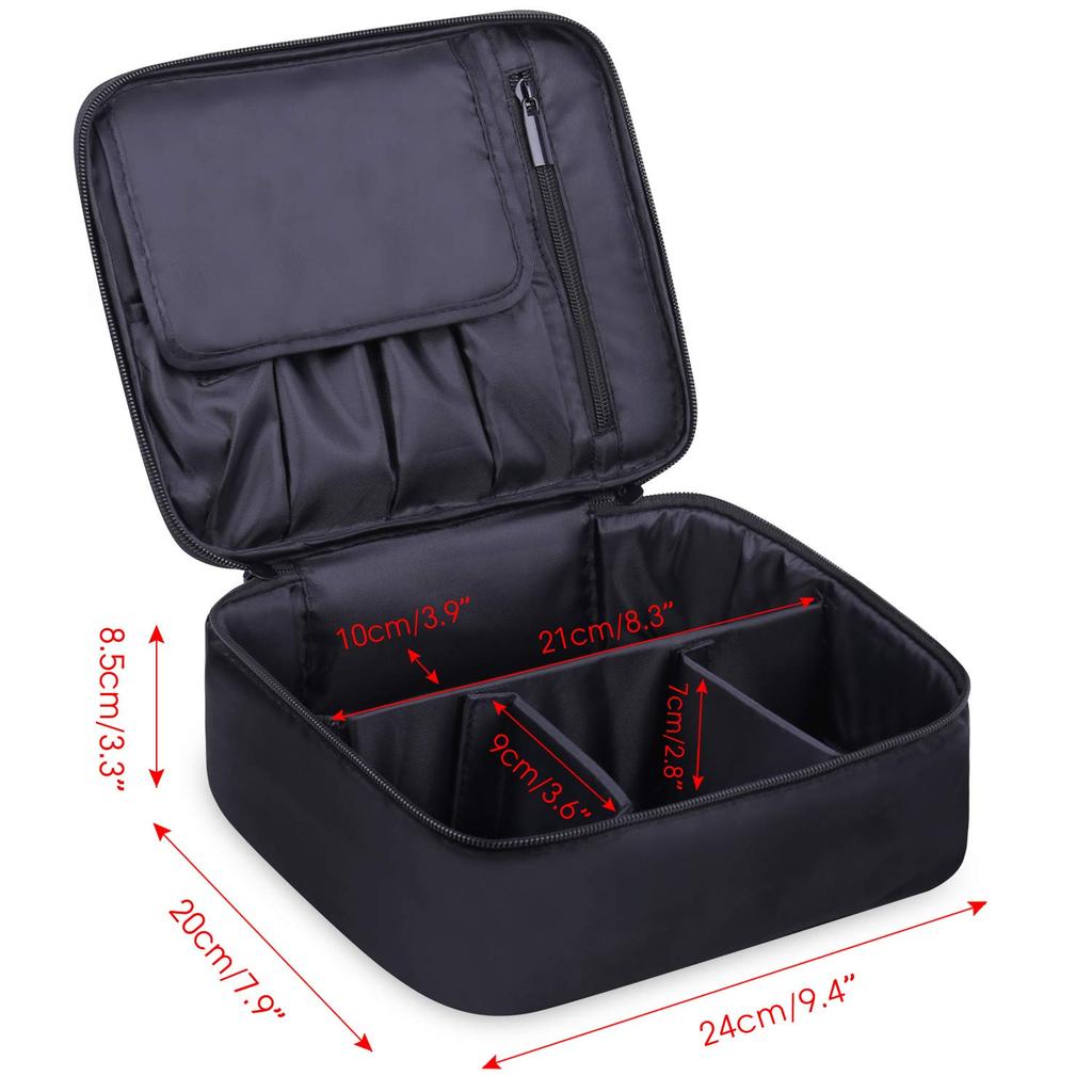 Custom logo Travel Makeup Bag Large Makeup Case Organizer Toiletry Brush Cosmetic Bag for Women Girls