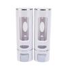 Shampoo Conditioner Dispenser Punchless Wall Mounted 2 Chamber Soap Dispenser for Bathroom Hotel Hospital