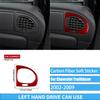 Real Carbon Fiber Car Accessories Trim Red Cover Soft Sticker For Chevrolet Trailblazer 2002 2003 2004 2005 2006 2007 2008 2009