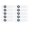Car Interior Sticker Creative Emblem Badge Sticker Waterproof For BMW M F10 F20 E83 E90 E92 E93 X1 X5 X6 F30 G03 E43 E53 E63 E84 RI3