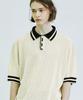 SSY Recurs Pique Short Sleeve Perforated Knit Cream