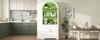 Highboard with Adjustable Shelf and LED Lighting, Kitchen Cabinet with Large Storage Space, Ideal for Dining Room, Living Room and Kitchen (White)