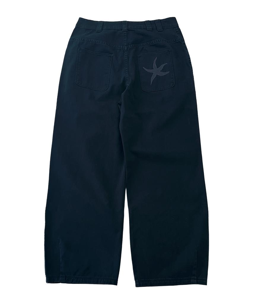 THE COLDEST MOMENT Tcm Washed Starfish Chino Pants (Dark Navy)