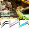 2Pcs 27CM Lizard Feeding Tweezers Stainless Steel Reptile Feeding Tongs  Terrarium Tank