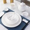 ZISIZ Bone China Gold Rim Tableware Set