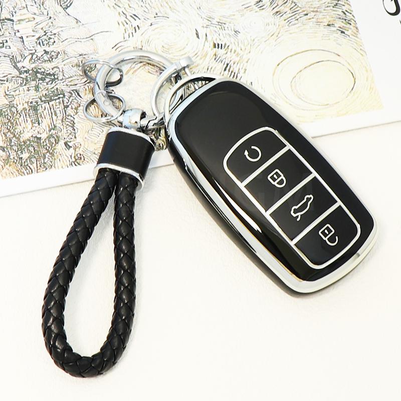 Holder Key Cover Case For Chery Omoda 5 C5 Tigo 7 8 Pro Max Tigo 7 8 Plus Arrizo 5 Plus Soft Tpu Keychain Car Keys Accessories