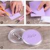 20pcs Acrylic DIY Button Badges Art Jewelry High Transparency Acrylic Badge Friends Gift DIY Painting Round Button Brooch