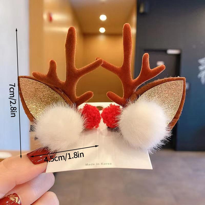 Christmas Hats Christmas Hairpin Decoration Party Headwear Cute Deer Headband Kawaii Hair Accessorie Navidad