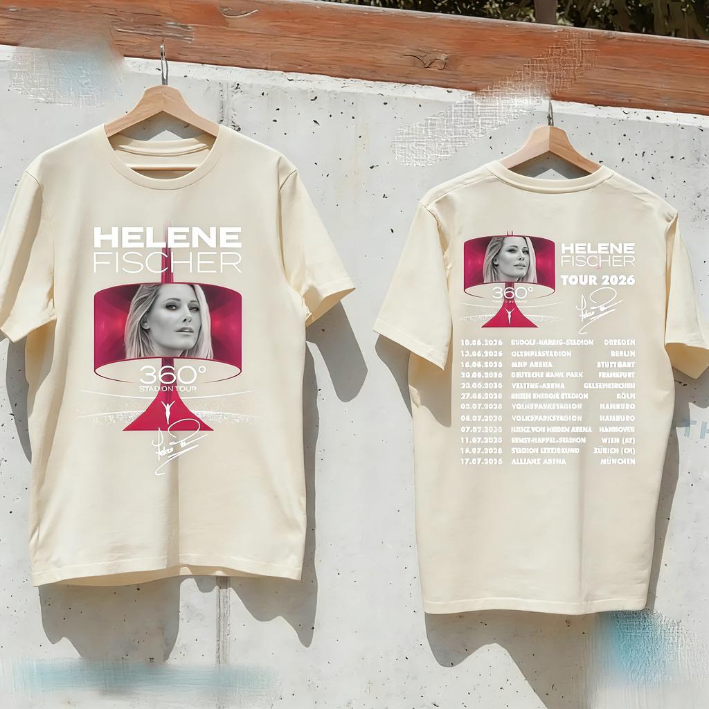 Helene Fischer 360° Stadium Tour 2026 Tshirt  Fans Gift for The Band  Colorful Streetwear Style of Music Y2k Ins