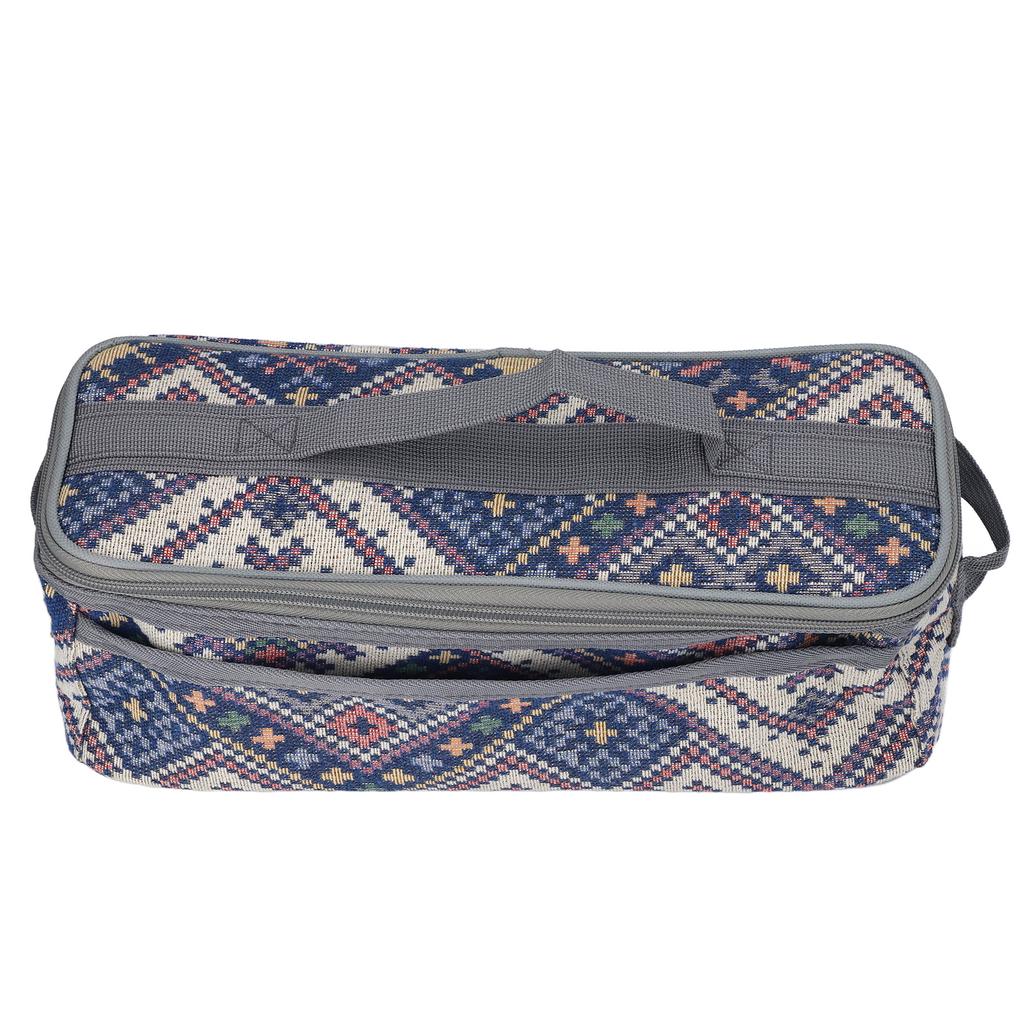 Borsa Porta Utensili da Campeggio Grande Capacità Doppia Staccabile Tavola Nazionale Borsa per Stoviglie con Manico per Esterno