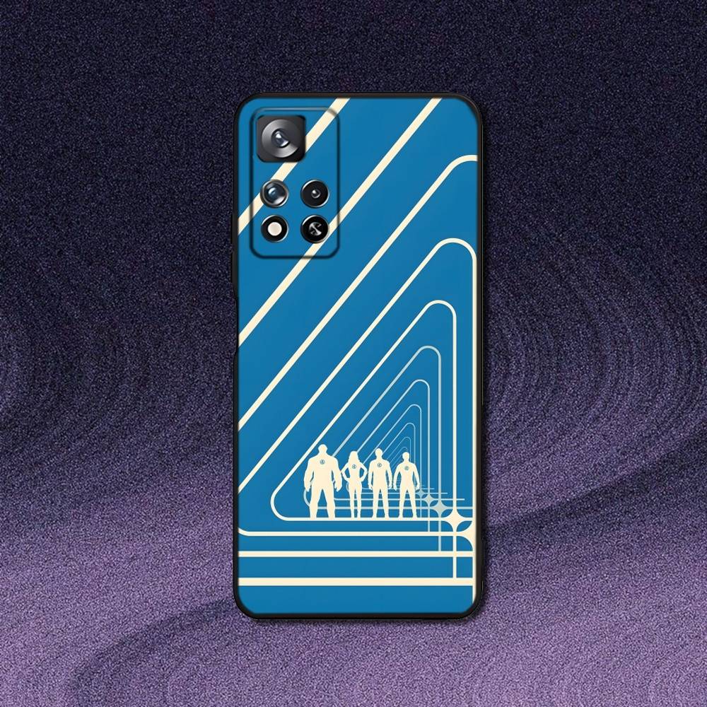 

F-FANTASTIC-FOUR-4 Phone Case For Samsung S 25,24,23,22,30,21,10,9,Ultra,Plus,Lite,FE,4,5G Black Soft Case Samsung S25