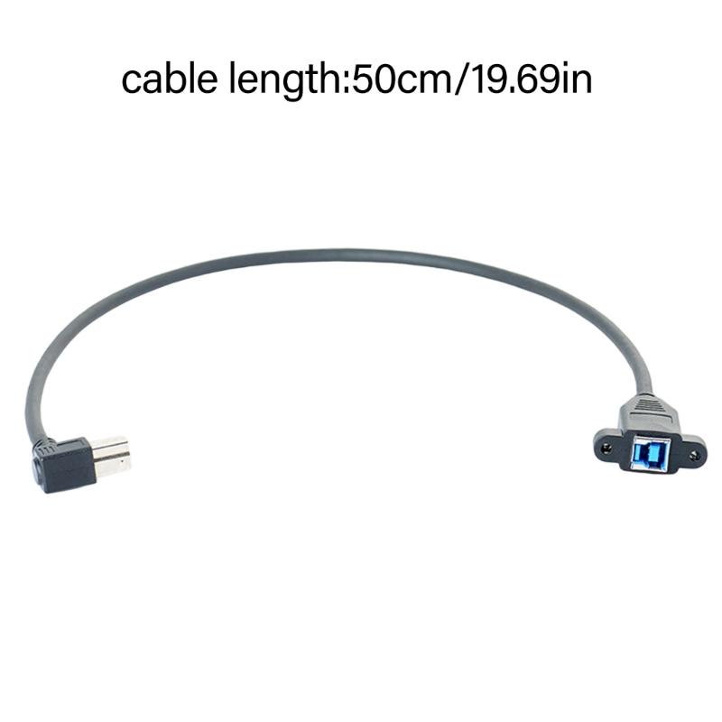 USB3.0 B Male To USB3.0 Female Printer Extension Cable Screw Mount Panel for Industrial Printer Hard Drive Enclosure