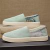 Fashion Men's Shoes Spring Canvas Breathable Loafers Lightweight Men's Flat Bottom Work Comfortable Casual Cloth Shoes Sneakers Men